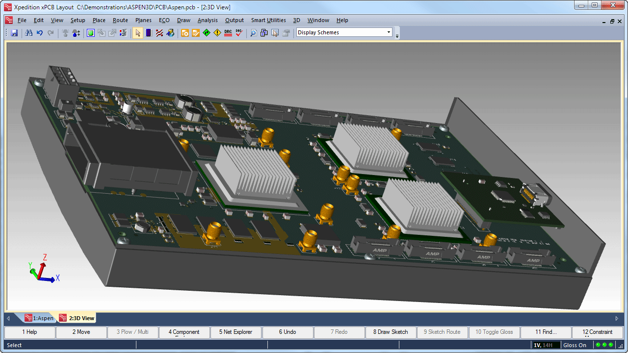 Modello CAD 3D per PCB