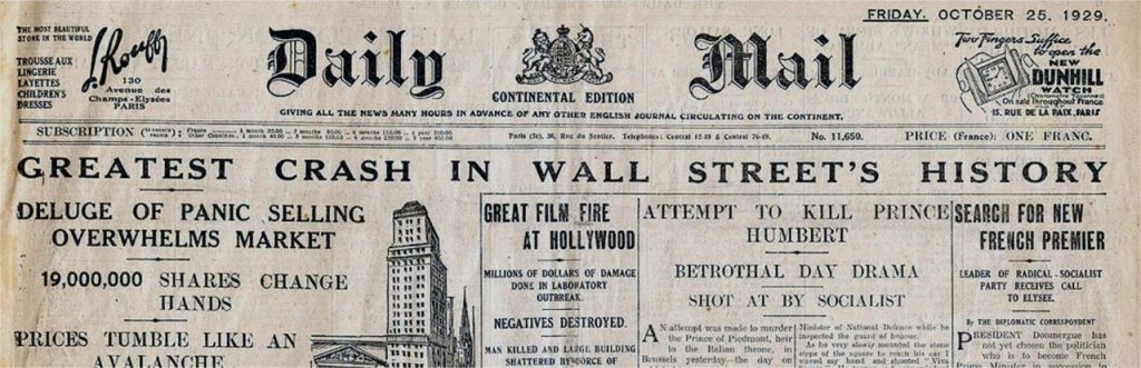 Crollo del mercato azionario del 1929